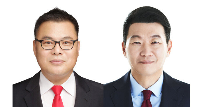 국민의힘 강동갑 공천을 신청한 유시우 자유한국당 부대변인(왼쪽), 윤희석 국민의힘 선임대변인. [중앙선거관리위원회, 중앙선거관리위원회]