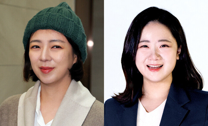 국민의힘 배현진 의원(왼쪽)과 더불어민주당 박지현 전 비상대책위원장. [뉴시스, 중앙선거관리위원회]