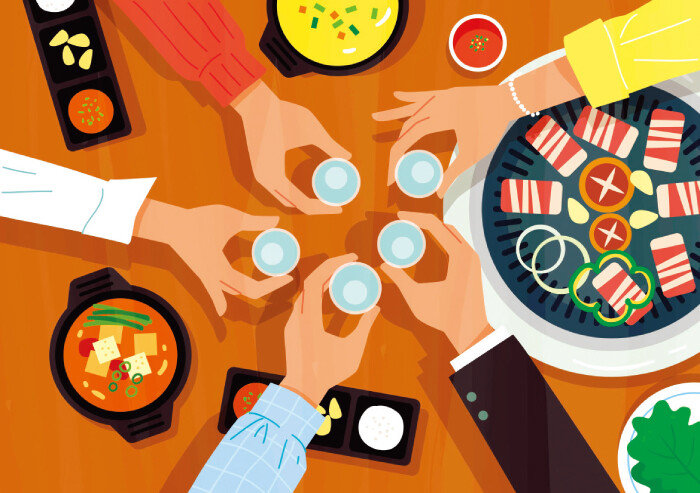 코로나19 사태를 기점으로 기업 회식 문화가 변화하면서 다양한 형태의 회식이 등장하고 있다. [GettyImages]