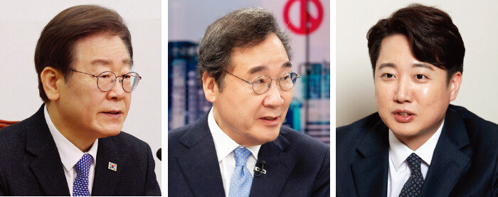 더불어민주당 이재명 대표, 새로운미래 이낙연 공동대표, 개혁신당 이준석 대표(왼쪽부터). [동아DB]