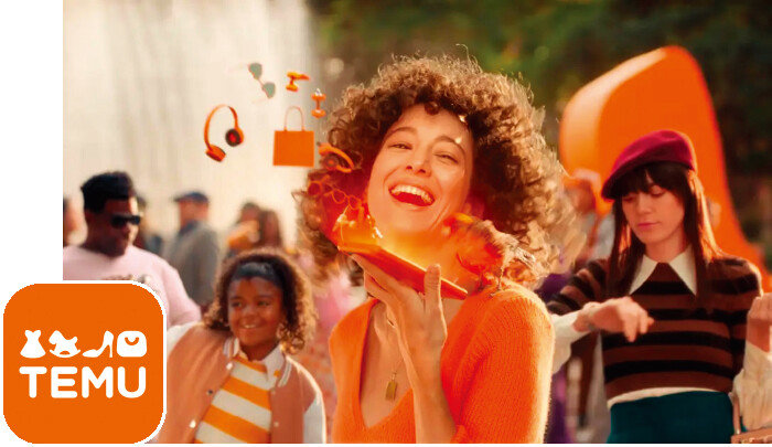 테무는 미국 최대 인기 스포츠
행사인 프로풋볼리그(NFL) 결승전 슈퍼볼에 2년 연속 광고를 내보냈다. 사진은 해당 광고의 한 장면. [테무 제공]