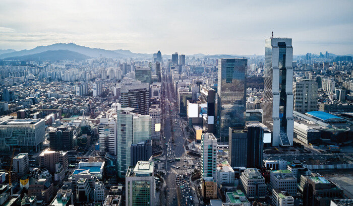 미래형 도시로 탈바꿈하는 서울 강남구 삼성동 전경. [GETTYIMAGES]
