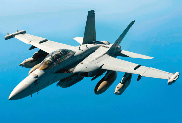 미군의 EA-18G 그라울러 전자전기. [위키피디아]