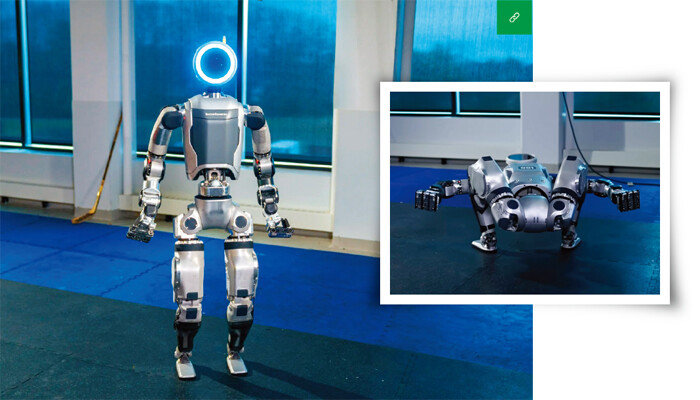 보스턴다이내믹스가 새롭게 선보인 휴머노이드 로봇 ‘뉴 아틀라스’. [보스턴다이내믹스 제공]