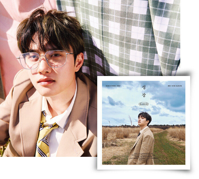 세 번째 솔로 미니앨범 ‘성장’을 선보인 도경수. [컴퍼니수수 제공]