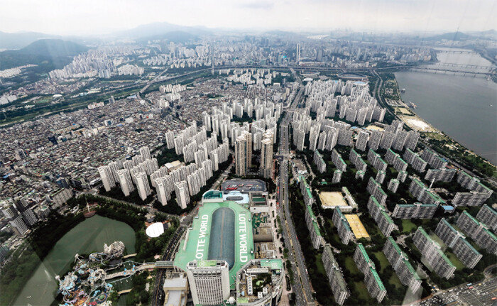 서울 송파구 잠실동 아파트 단지. [뉴시스]