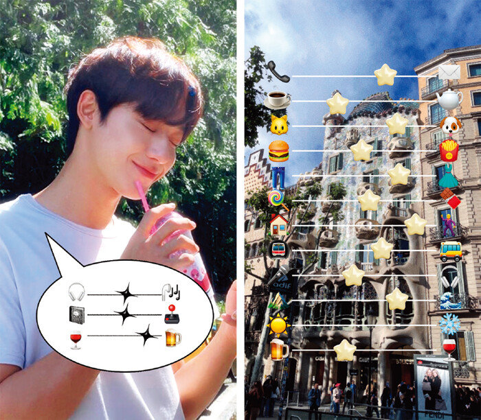 이모티콘 밸런스 게임 예시. [김상하 제공]