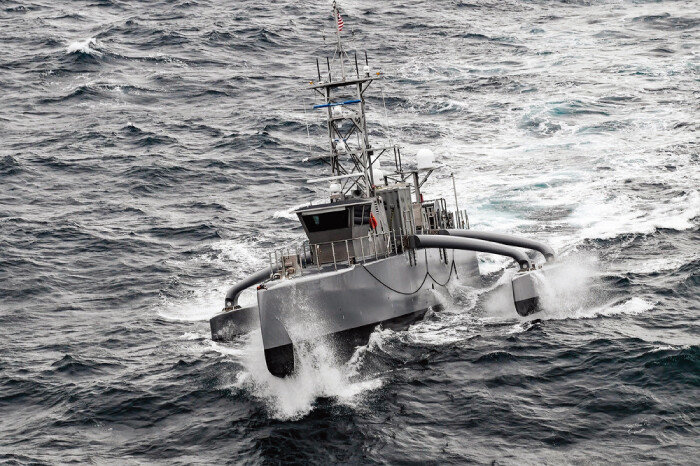 미 해군의 무인수상정 ‘시 호크’. [미 해군 제공]