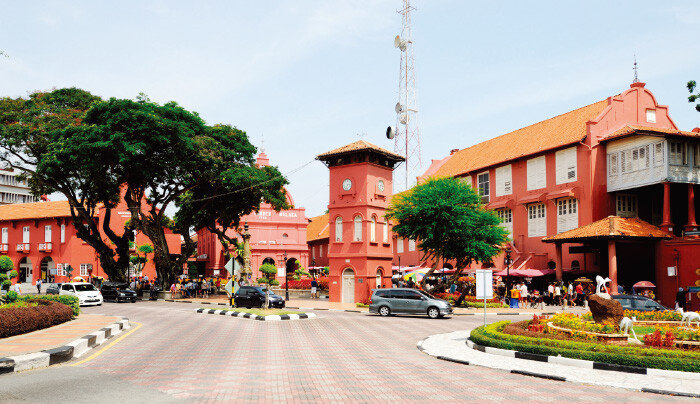 말라카 구시가지 중심에 자리한 더치 광장. [GettyImages]
