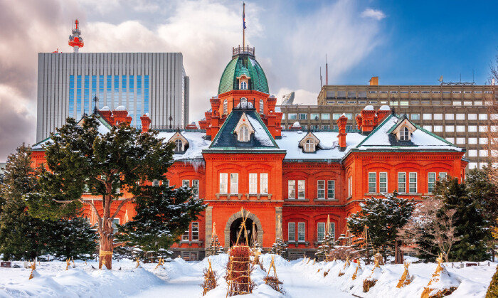 설경과 어우러져 더 매력적인 홋카이도청 구본청사. [GettyImages]