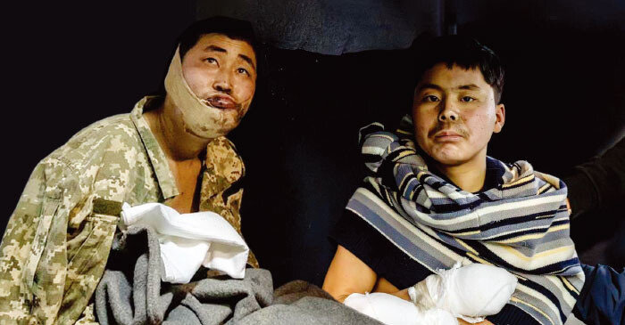 우크라이나군에 포로로 잡힌 북한 병사들. 볼로디미르 젤렌스키 우크라이나 대통령 X(옛 트위터) 계정