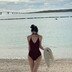 있지 유나, 황금 골반 이 정도였어?…과감 수영복 자태 [DA★]
