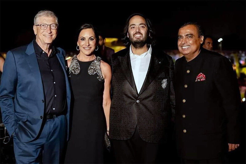 Rich man’s son gets married, Bill Gates gives congratulations to the guest – Rihanna