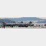 16일 경기 성남 서울공항에서 열린 서울국제항공우주 및 방위산업전시회에서 F-35A 스텔스전투기와 F-22 렙터 스텔스전투기(왼쪽 2대 오른쪽 2대)가 나란히 전시되어 있다. 전영한 기자