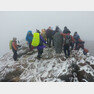 올 가을 들어 첫 눈이  내린 지리산 천왕봉(국립공원지리산사무소 제공) © News1