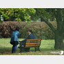조국 전 법무부 장관과 아들이 24일 오전 경기 의왕시 서울구치소에서 면회를 마친 후 의자에 앉아 대화를 나누고 있다. © News1