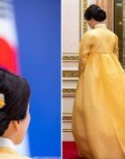 마크롱 사진사 ‘金여사 한복’에 꽂혔다…비하인드컷 6장중 4장 차지