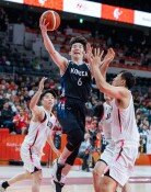 韓 남자농구, 아시안게임 첫 한일전서 100-83 완승…앞으로도 꽃길만
