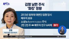 [핫3]김행, 남편 주식 ‘파킹’ 정황…민주당 “언제까지 허접한 변명”
