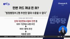 [핫피플]민변 카드 꺼내 든 與?