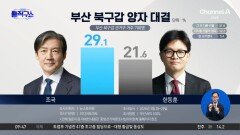 [핫피플]부산 북구갑 양자대결…조국 29.1% vs 한동훈 21.6%