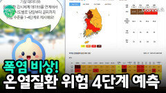 폭염 대비, 온열질환 발생 위험 4단계 예측 시스템