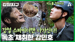 약초 채취를 위해 절벽 등반 시작한 스파이더 강! 독초를 캐왔다?