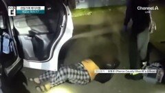 경찰 항공기에 레이저 쏘고…체포 안 되려 ‘꽈당’