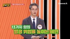 나이 들어도 체중 관리해야 하는 이유! 13가지 암의 방생 위험률 높이는 비만
