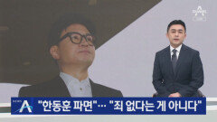 민주 “한동훈 파면”…韓 “죄 없다는 게 아니다”