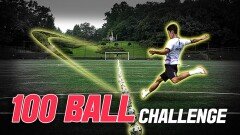 골대 반대편에서 골 넣기 가능할까? 100 BALL CHALLENGE! (with. 감스트FC 풋도리)