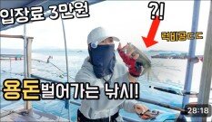 좌대에 드디어 신발짝 갑오징어가 터졌네요! 이 곳은 완전 다른 방법 입니다!!