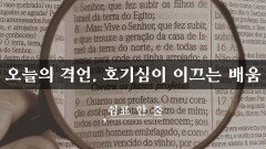 오늘의 격언, 호기심이 이끄는 배움
