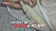 라돈 걱정 NO, 국내생산 '천연 라텍스 매트리스'