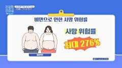 비만인의 사망 위험률은 최대 276% 만성질환 위험을 높이는 비만 | JTBC 240715 방송