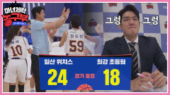 위치스 마지막 경기 리벤지 매치 [24:18]로 승리 | JTBC 220521 방송
