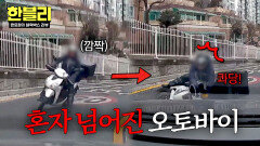 멈칫→콰당! 다가오는 블박차 보고 넘어진 오토바이… 비접촉인데 과실은?! | JTBC 260225 방송