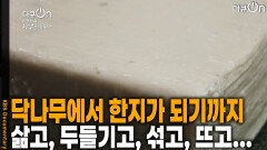 닥나무에서 한지가 되기까지 | KBS 260117 방송 
