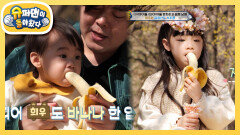 [문희준네] 스스로도 잘 먹뽀~ 희우의 달콤한 바나나 먹방! | KBS 240414 방송