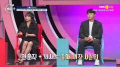 선호도 0순위인 ′의사′의 역대급 매칭 점수와 그 이유! | KBS Joy 231012 방송