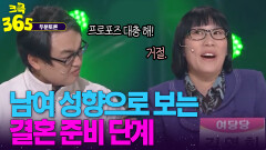 [크큭365] 프로포즈는 필수다? 남여로 보는 결혼식 준비 과정 #두분토론 | KBS 방송