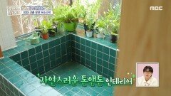 자연스러운 톤앤톤 인테리어 통창 가득 내리쬐는 햇살 덕에 잘 자라는 욕실 속 정원, MBC 240411 방송 
