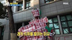 붉은 글씨 가득 찬 대학가, MBC 2411221 방송