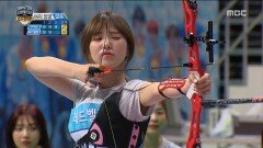 [아육대] 여자 양궁 결승 첫 번째 선수 하나 VS 웬디!