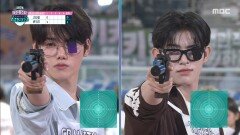 [혼성 사격 4강] 힘찬 구호와 함께 2조 경기 시작 CRAVITY 민희 vs KickFlip 민제, MBC 251008 방송