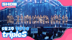 [쇼챔 1위] 6월 2주 챔피언송 ＜tripleS - Baby Flower＞ 앵콜 Full ver.