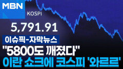 [자막뉴스] ＂5800도 깨졌다＂ 이란 쇼크에 코스피 '와르르' | 이슈픽