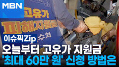 오늘부터 고유가 지원금…'최대 60만 원' 신청 방법은 | 이슈픽 zip