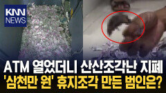 지폐 3천만 원이 산산조각…CCTV도 못 잡은 범인 정체 ′경악′ / KNN