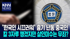 시민들에 흉기 휘두른 중국인 칼 3자루까지 챙긴 황당 이유/ KNN